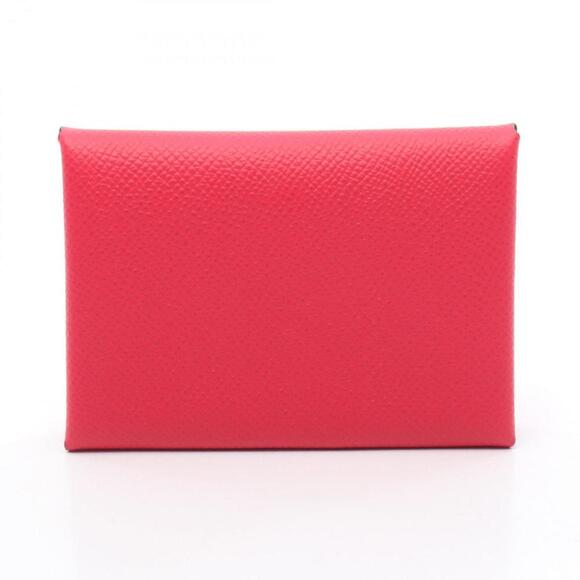 HERMES Pink Leather Wallet - Picture 1 of 6